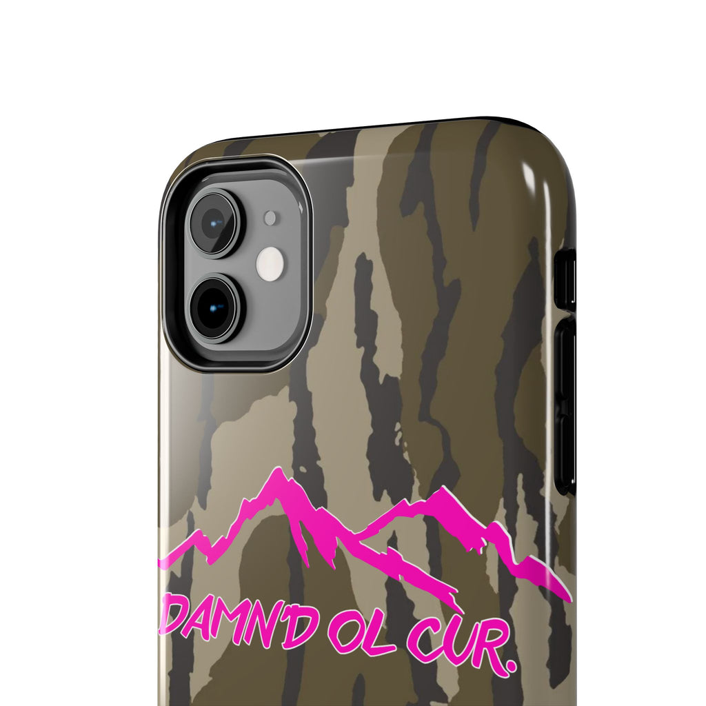 Camo 'Damnd Ol Cur' Tough Phone Case — Pink Mountain Protective Cover