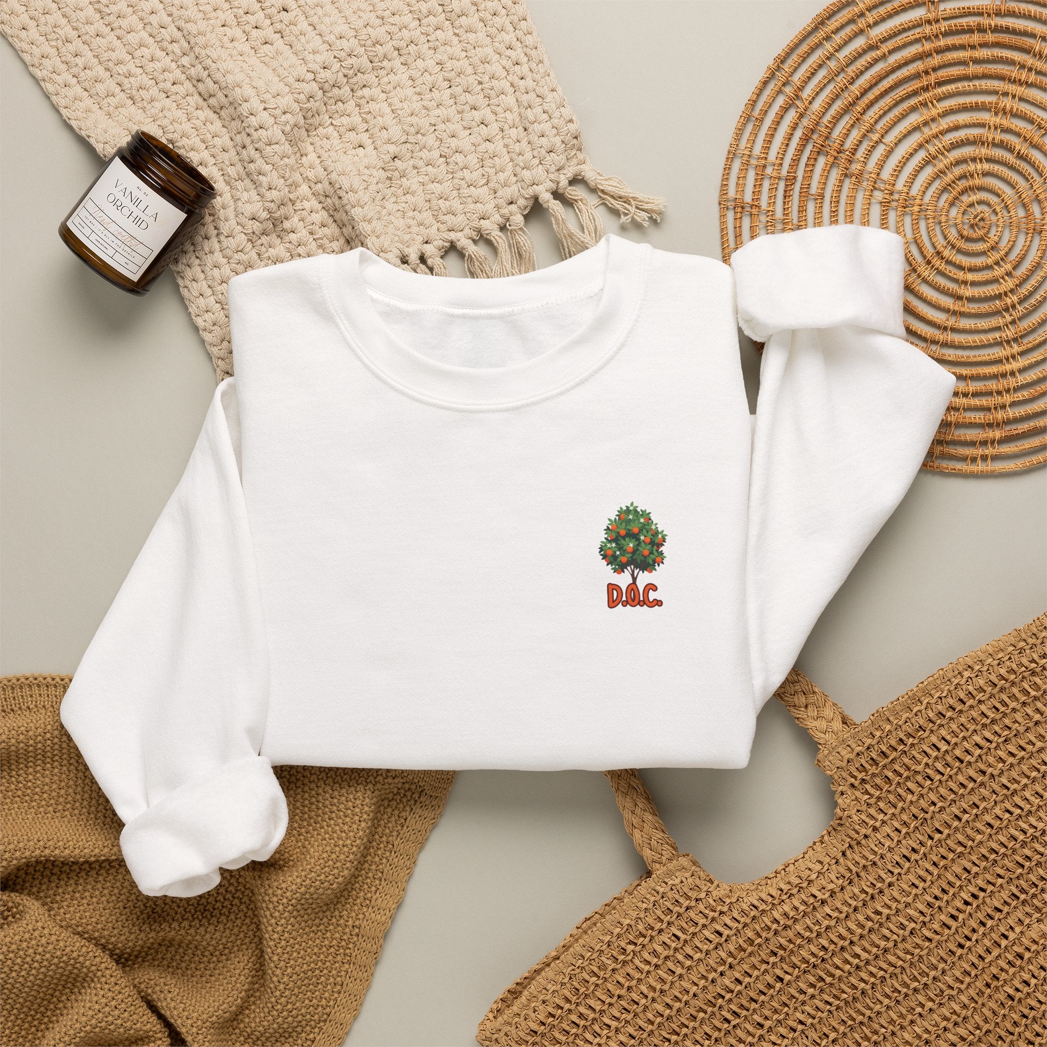 Tree Crest Crewneck Sweatshirt —