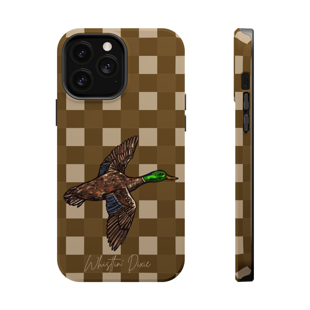 Duck Plaid Magnetic Impact-Resistant Phone Case