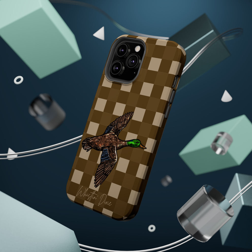 Duck Plaid Magnetic Impact-Resistant Phone Case