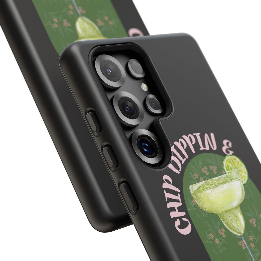 Margarita Sippin' Phone Case – 'Chip Dippin & Margarita Sippin' Cocktail Graphic