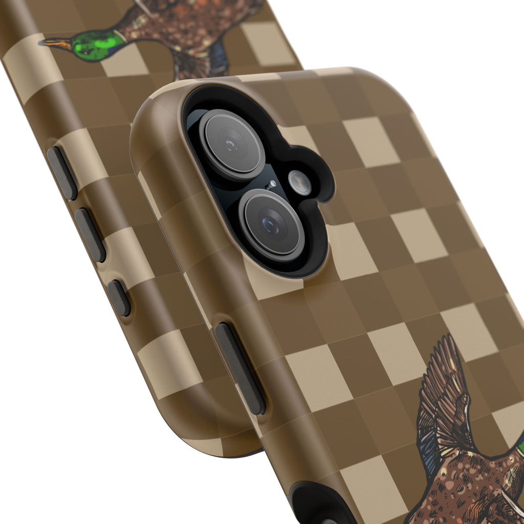 Duck Plaid Magnetic Impact-Resistant Phone Case