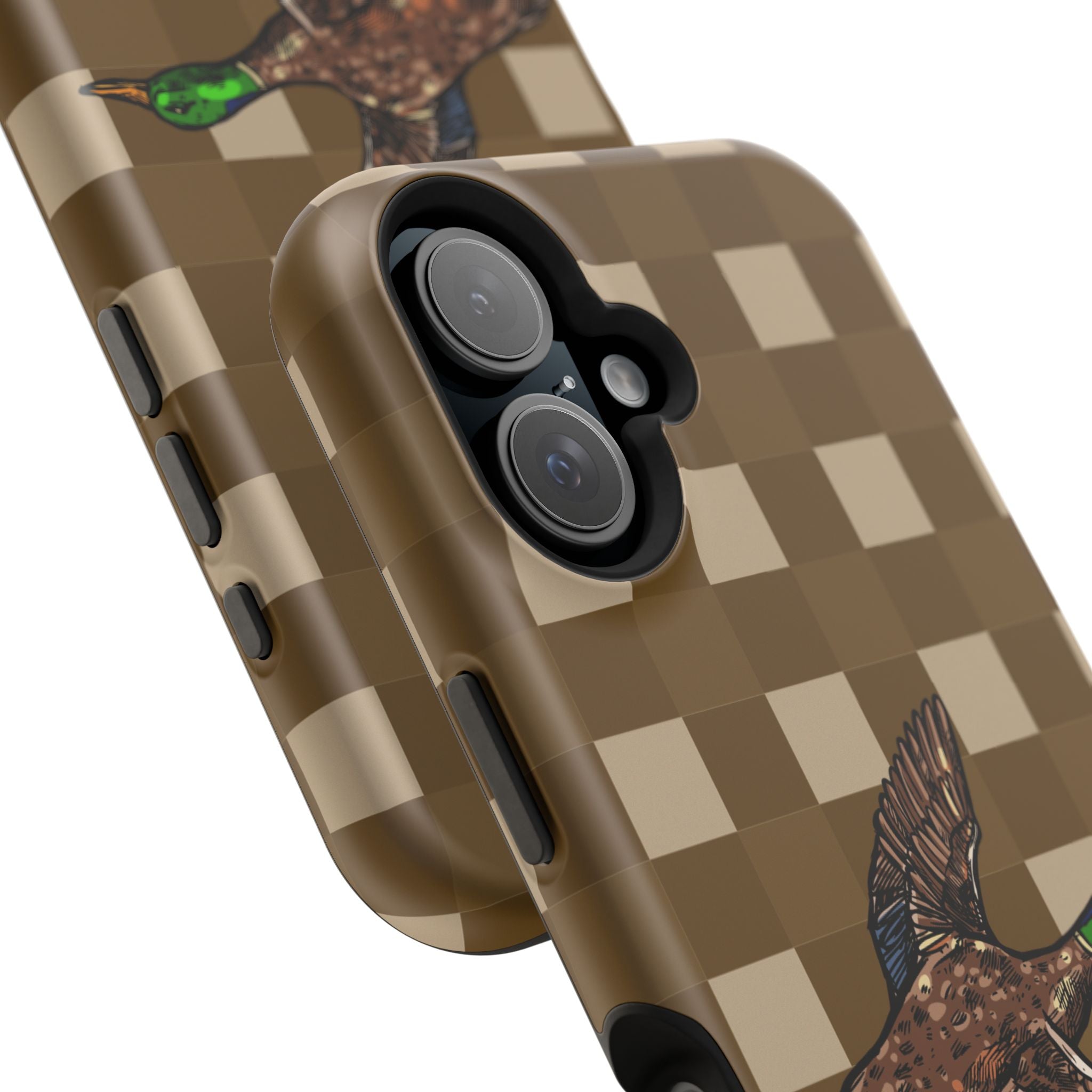Duck Plaid Magnetic Impact-Resistant Phone Case