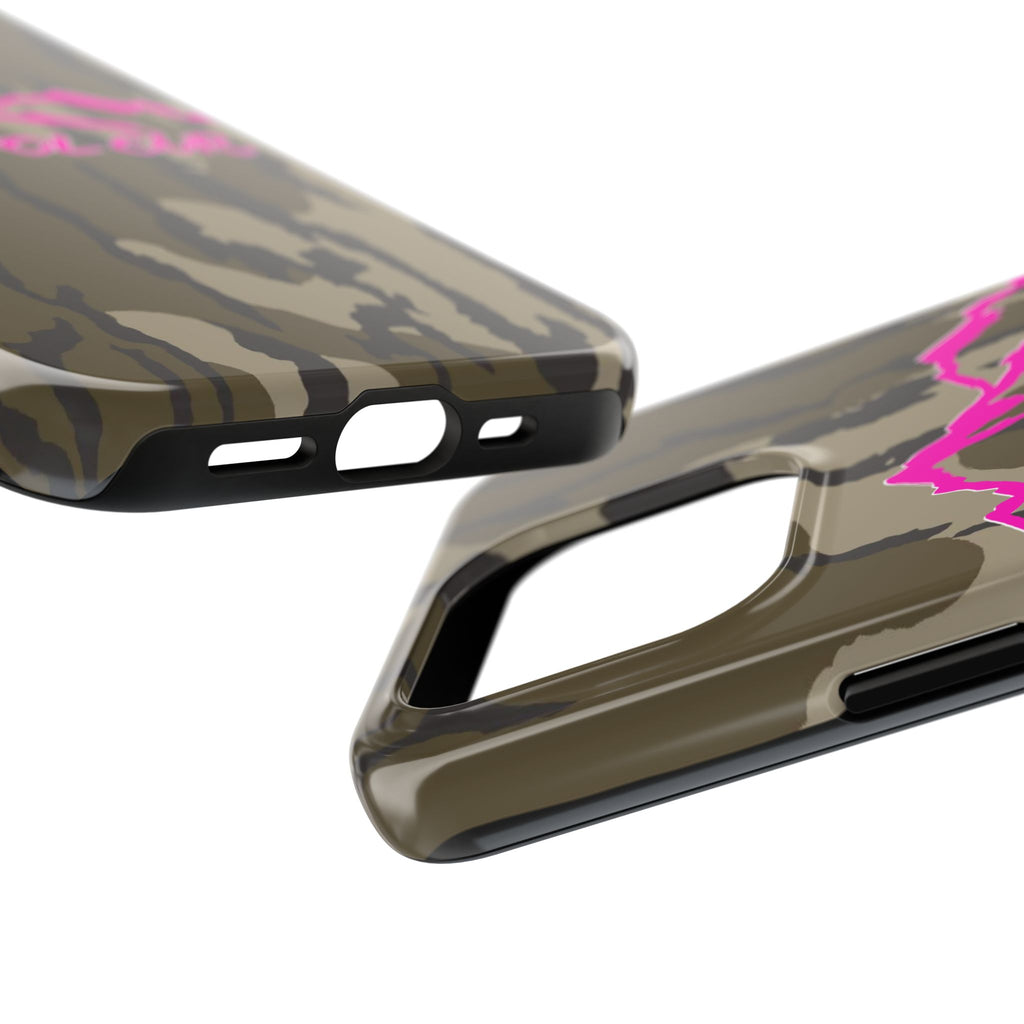 Camo 'Damnd Ol Cur' Tough Phone Case — Pink Mountain Protective Cover