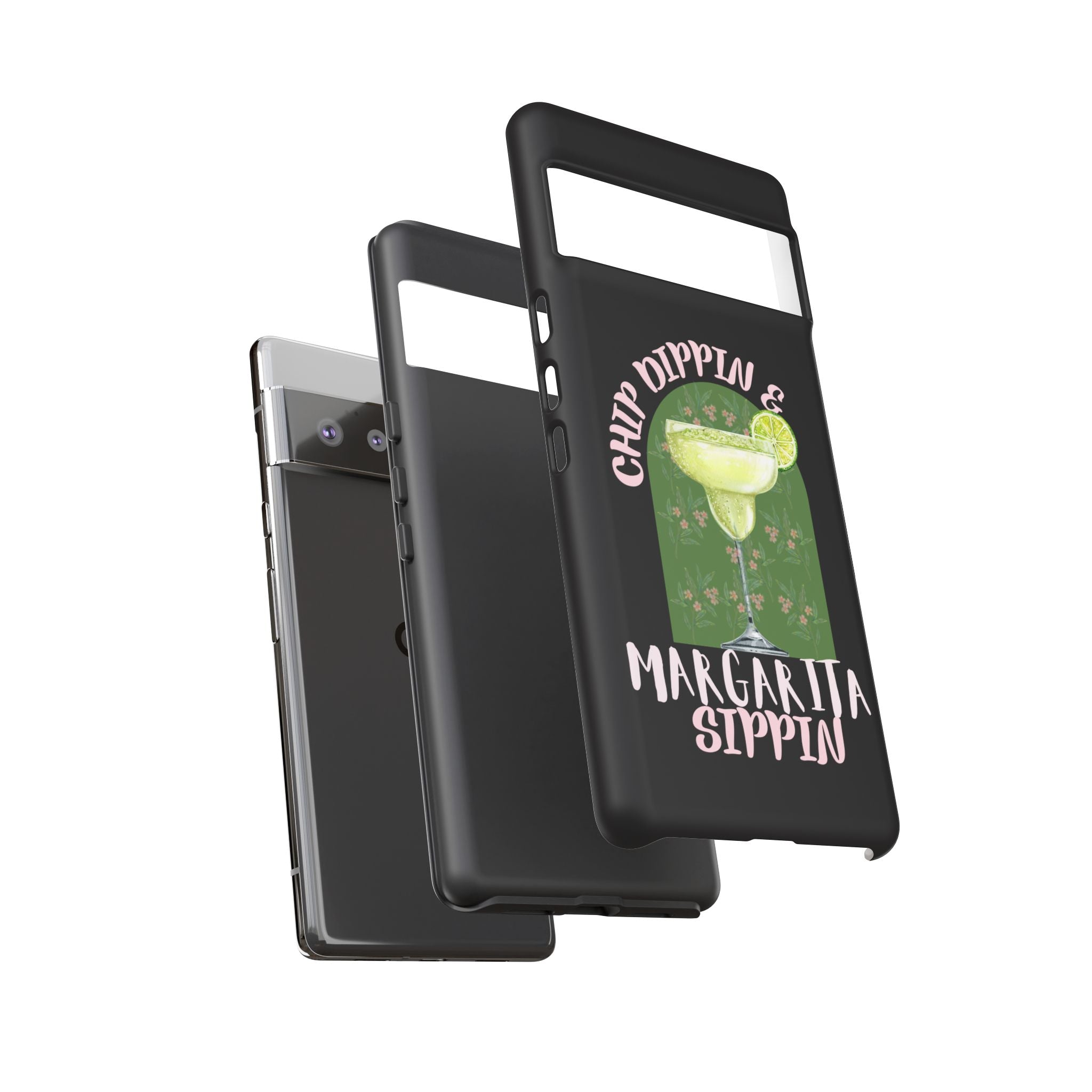Margarita Sippin' Phone Case – 'Chip Dippin & Margarita Sippin' Cocktail Graphic