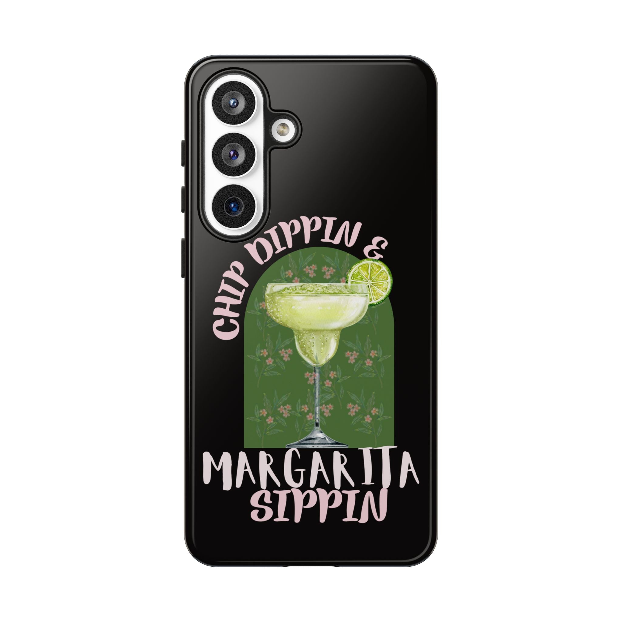 Margarita Sippin' Phone Case – 'Chip Dippin & Margarita Sippin' Cocktail Graphic