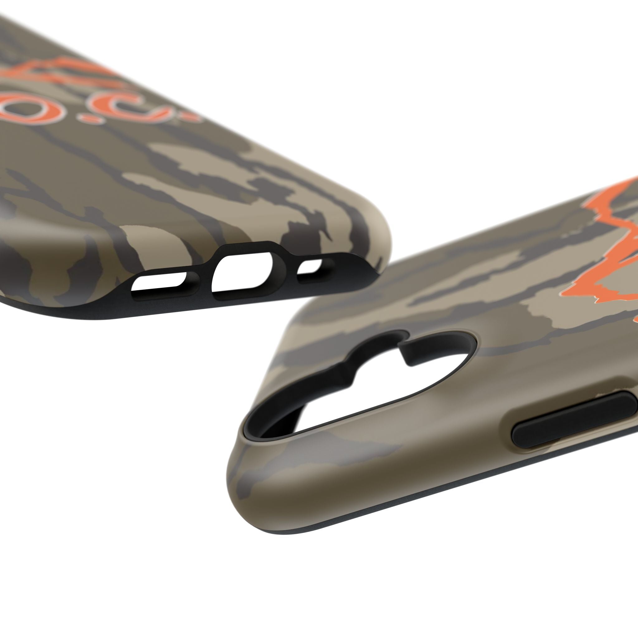 Camouflage Impact-Resistant Phone Case — D.O.C. Mountain Logo