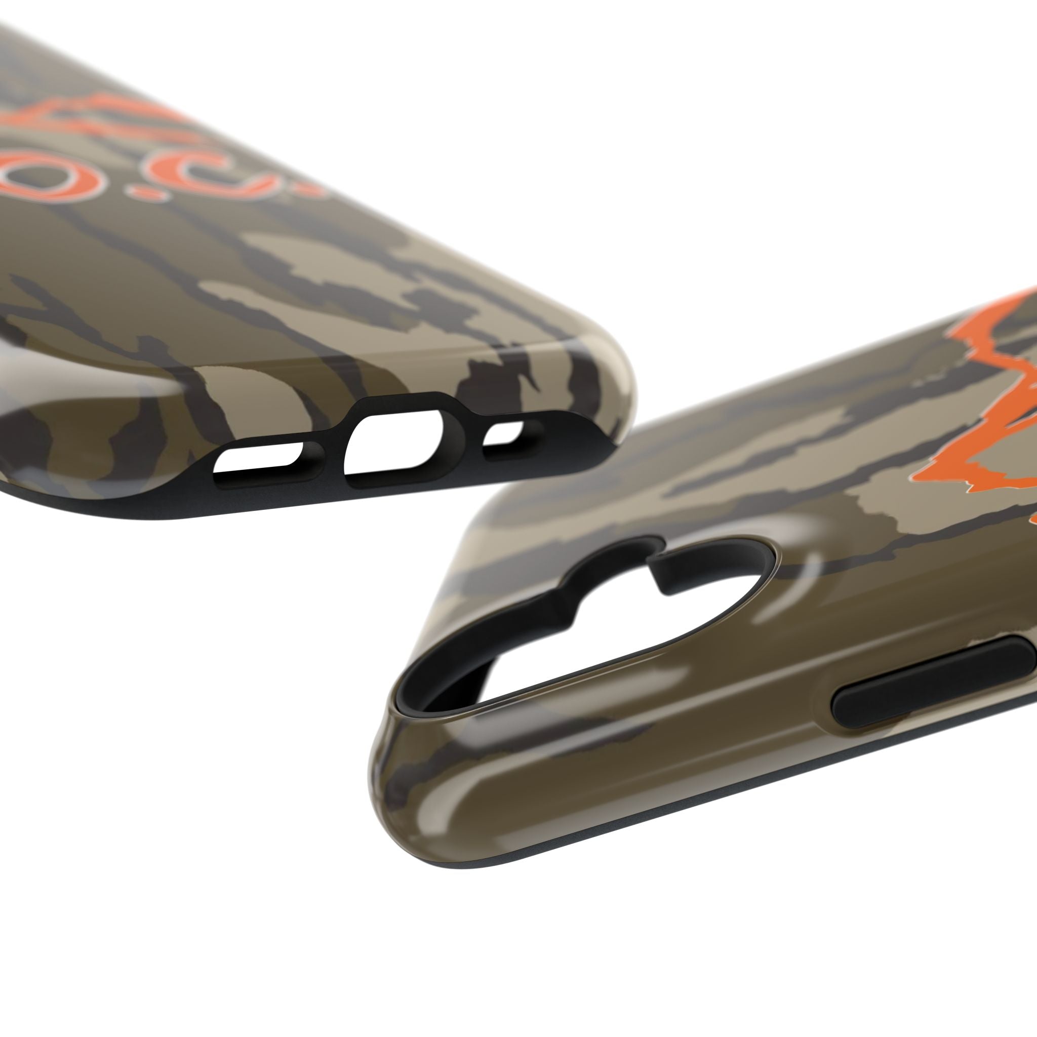 Camouflage Impact-Resistant Phone Case — D.O.C. Mountain Logo