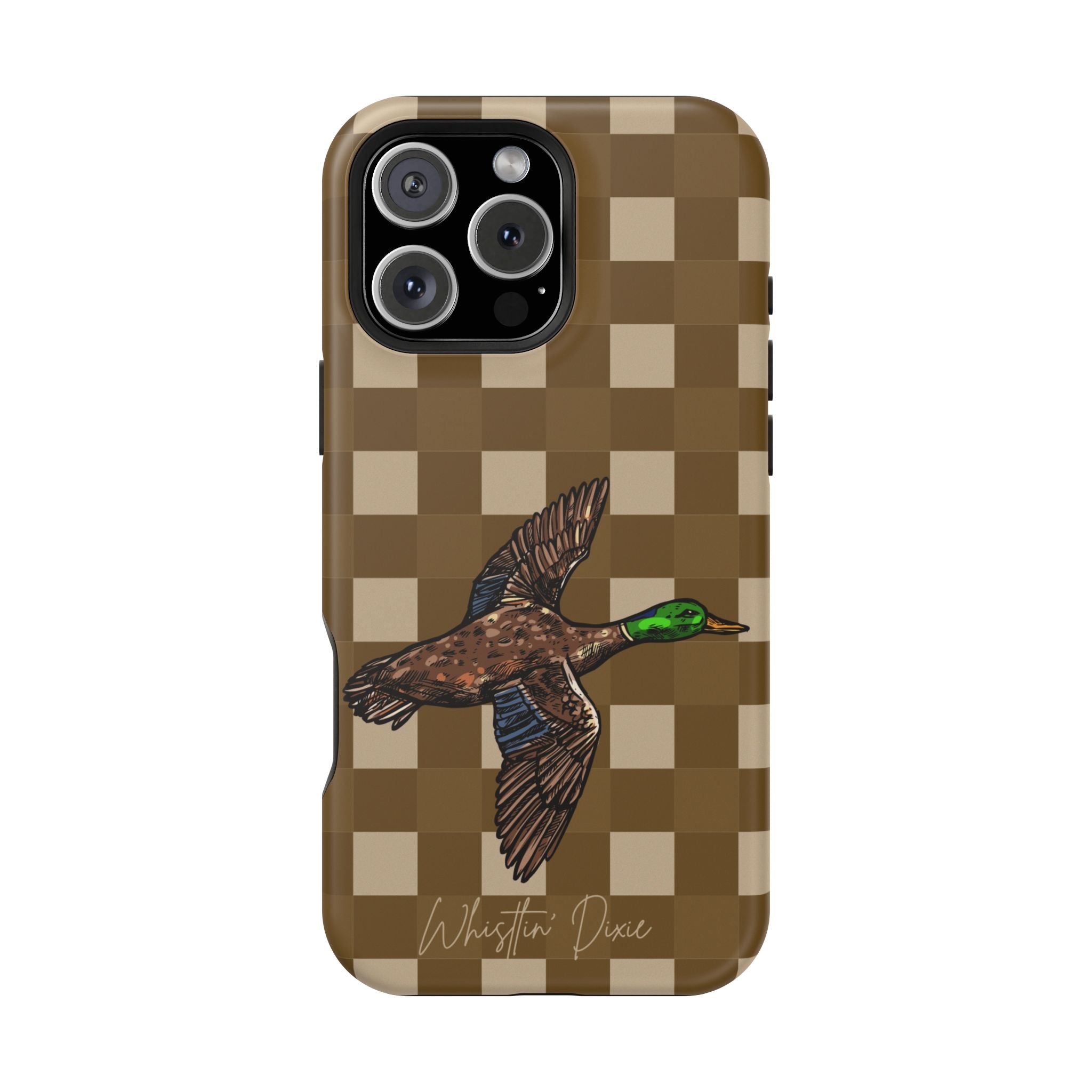 Duck Plaid Magnetic Impact-Resistant Phone Case