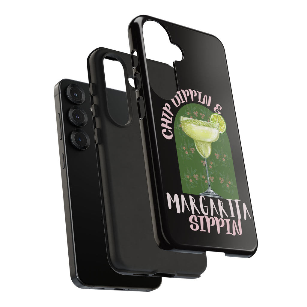 Margarita Sippin' Phone Case – 'Chip Dippin & Margarita Sippin' Cocktail Graphic