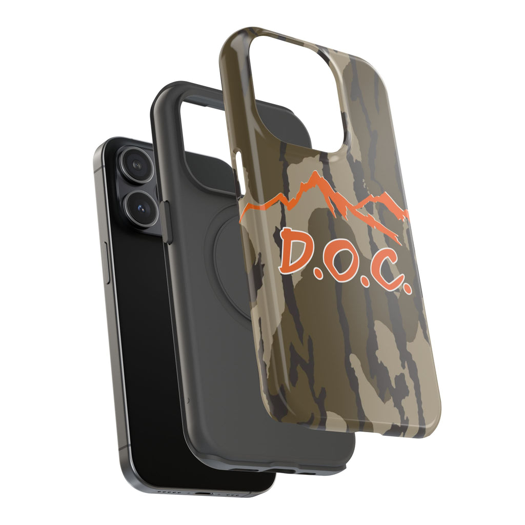 Camouflage Impact-Resistant Phone Case — D.O.C. Mountain Logo