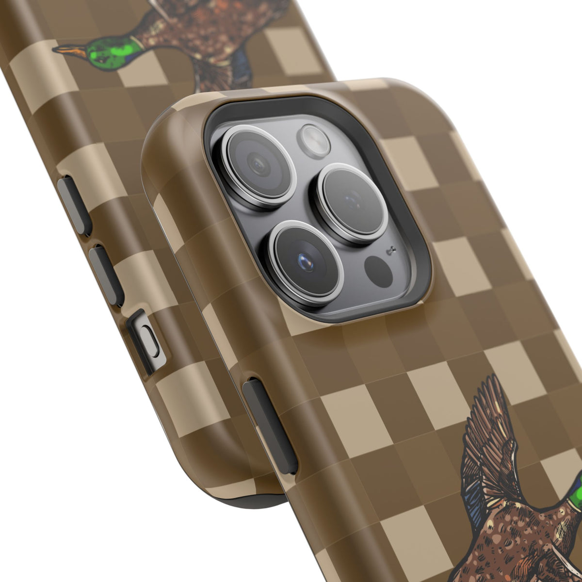 Duck Plaid Magnetic Impact-Resistant Phone Case