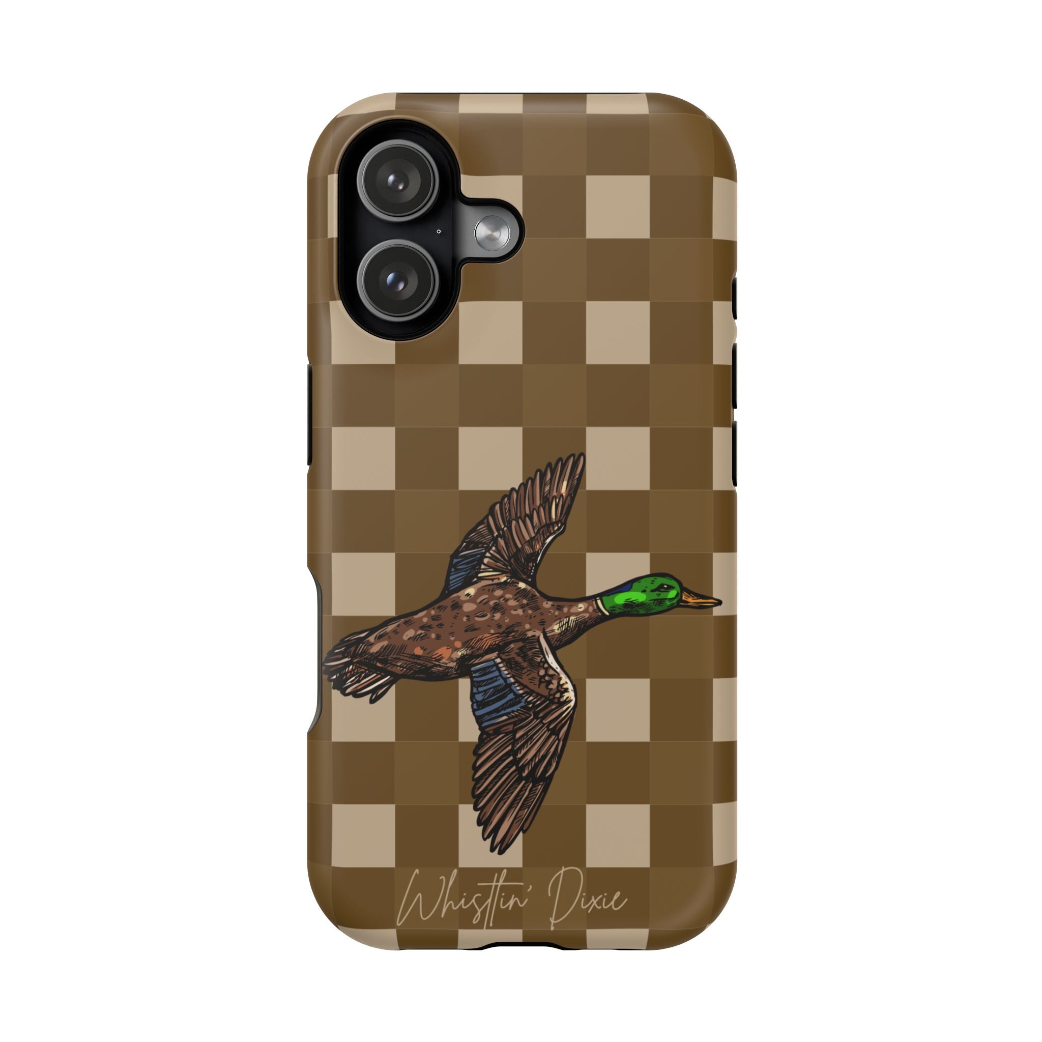 Duck Plaid Magnetic Impact-Resistant Phone Case