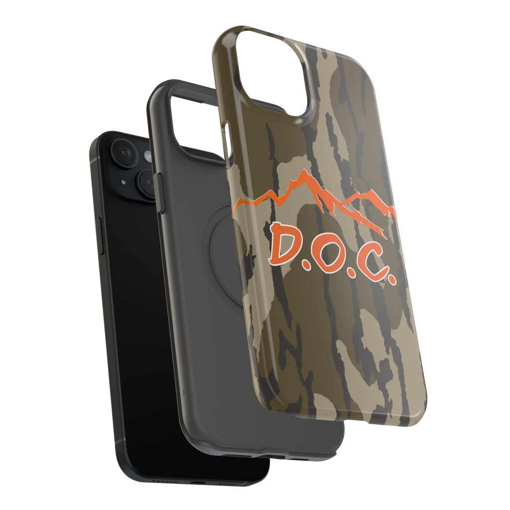 Camouflage Impact-Resistant Phone Case — D.O.C. Mountain Logo