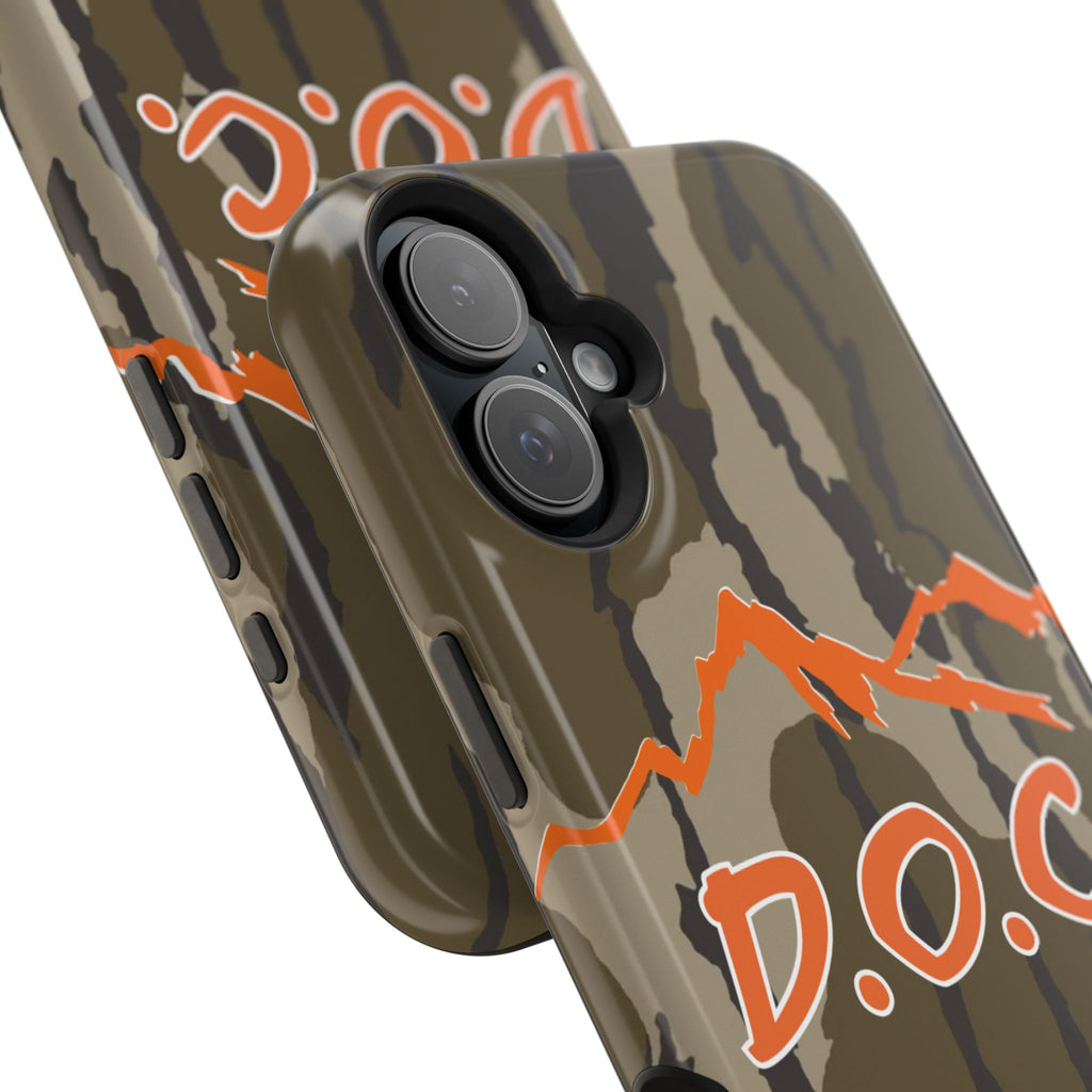 Camouflage Impact-Resistant Phone Case — D.O.C. Mountain Logo