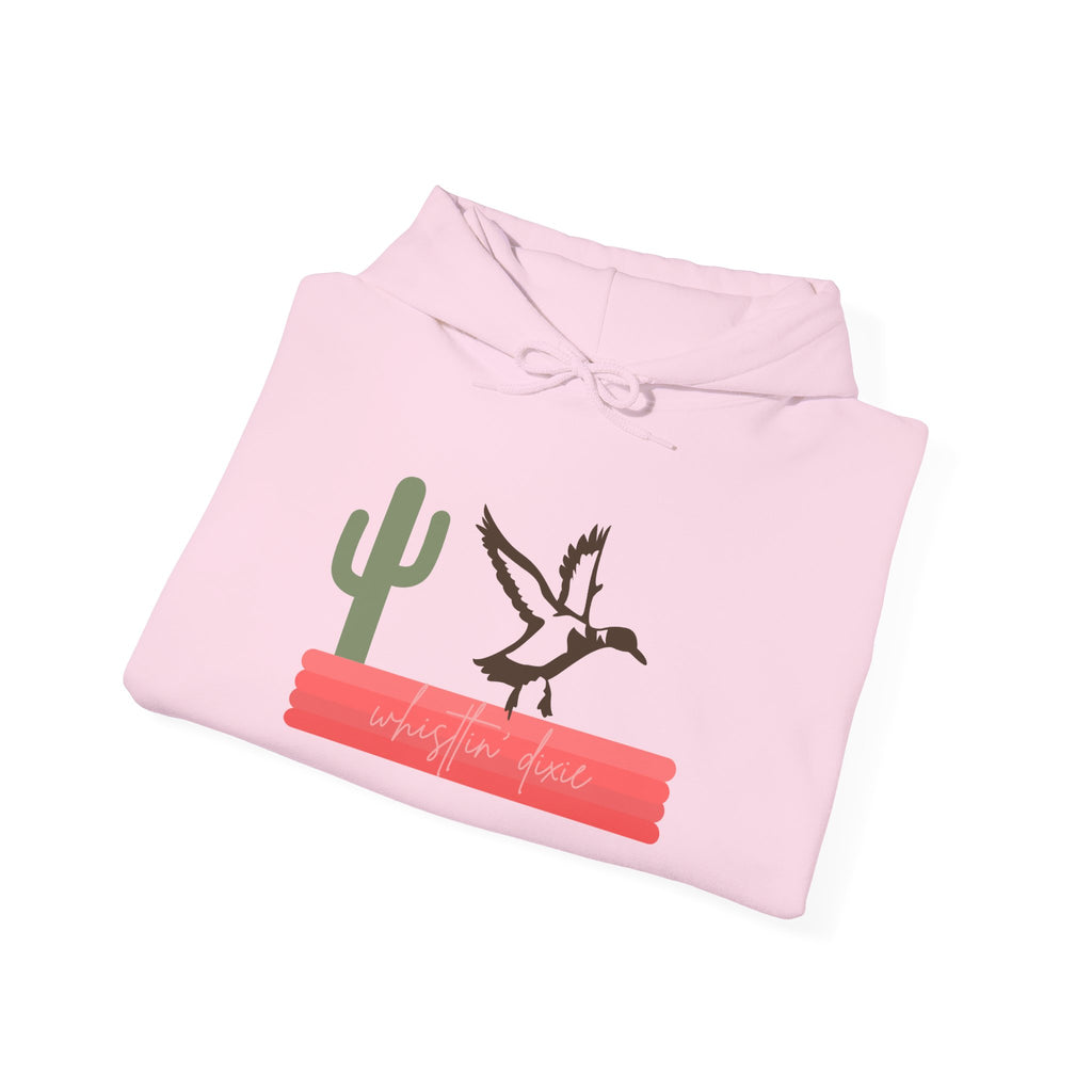 Desert Duck Hoodie — Southwestern Cactus & Duck Graphic Pullover