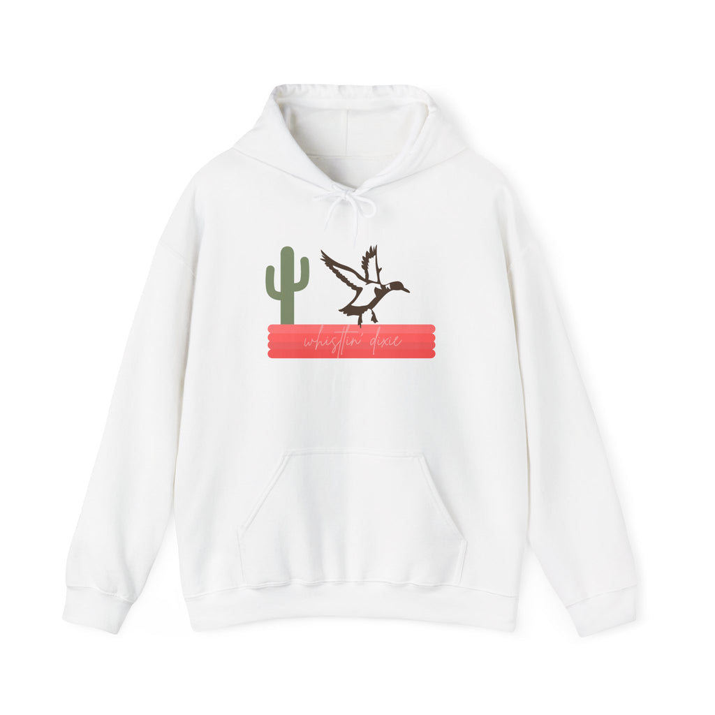 Desert Duck Hoodie — Southwestern Cactus & Duck Graphic Pullover