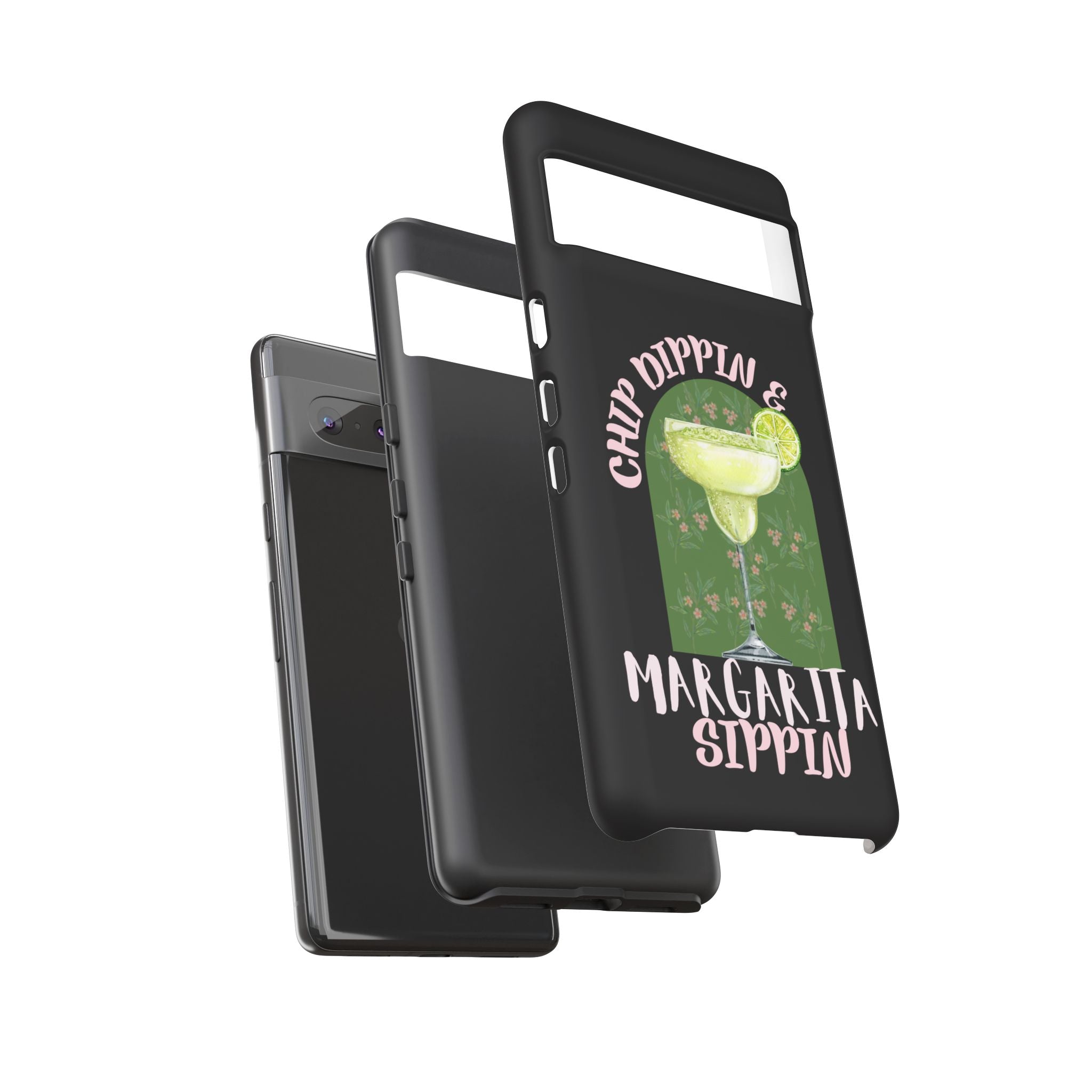 Margarita Sippin' Phone Case – 'Chip Dippin & Margarita Sippin' Cocktail Graphic