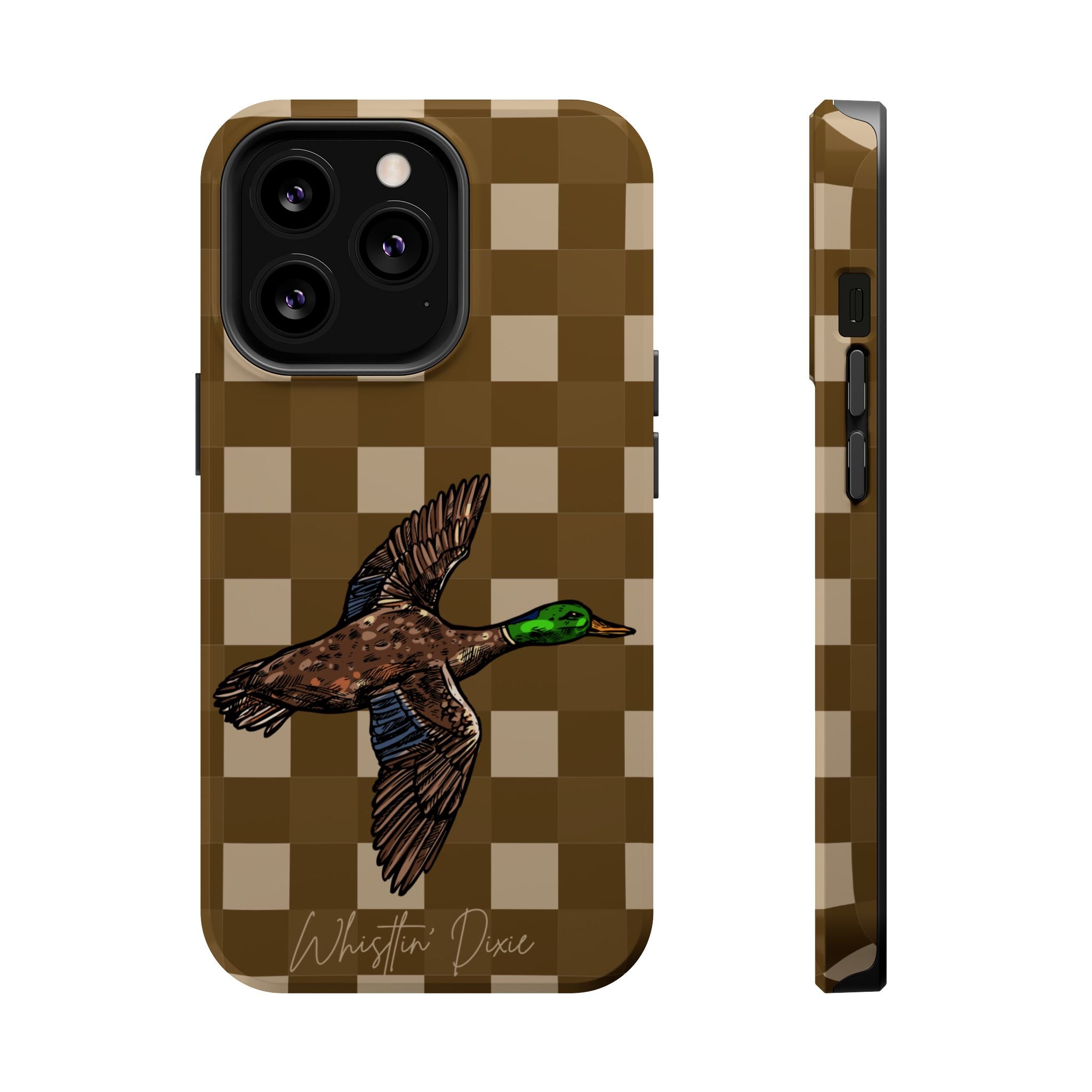 Duck Plaid Magnetic Impact-Resistant Phone Case