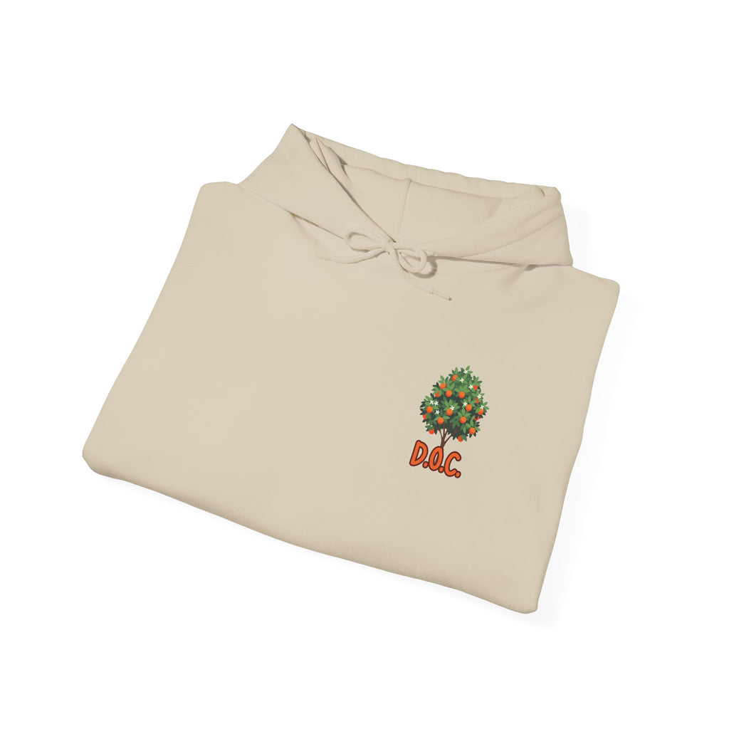 Tree Emblem Hoodie - Tiny Green Tree with DAC Text Chest Logo