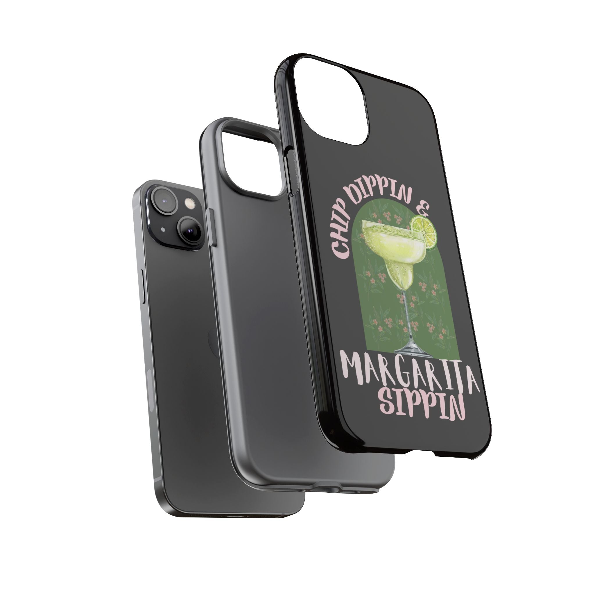 Margarita Sippin' Phone Case – 'Chip Dippin & Margarita Sippin' Cocktail Graphic