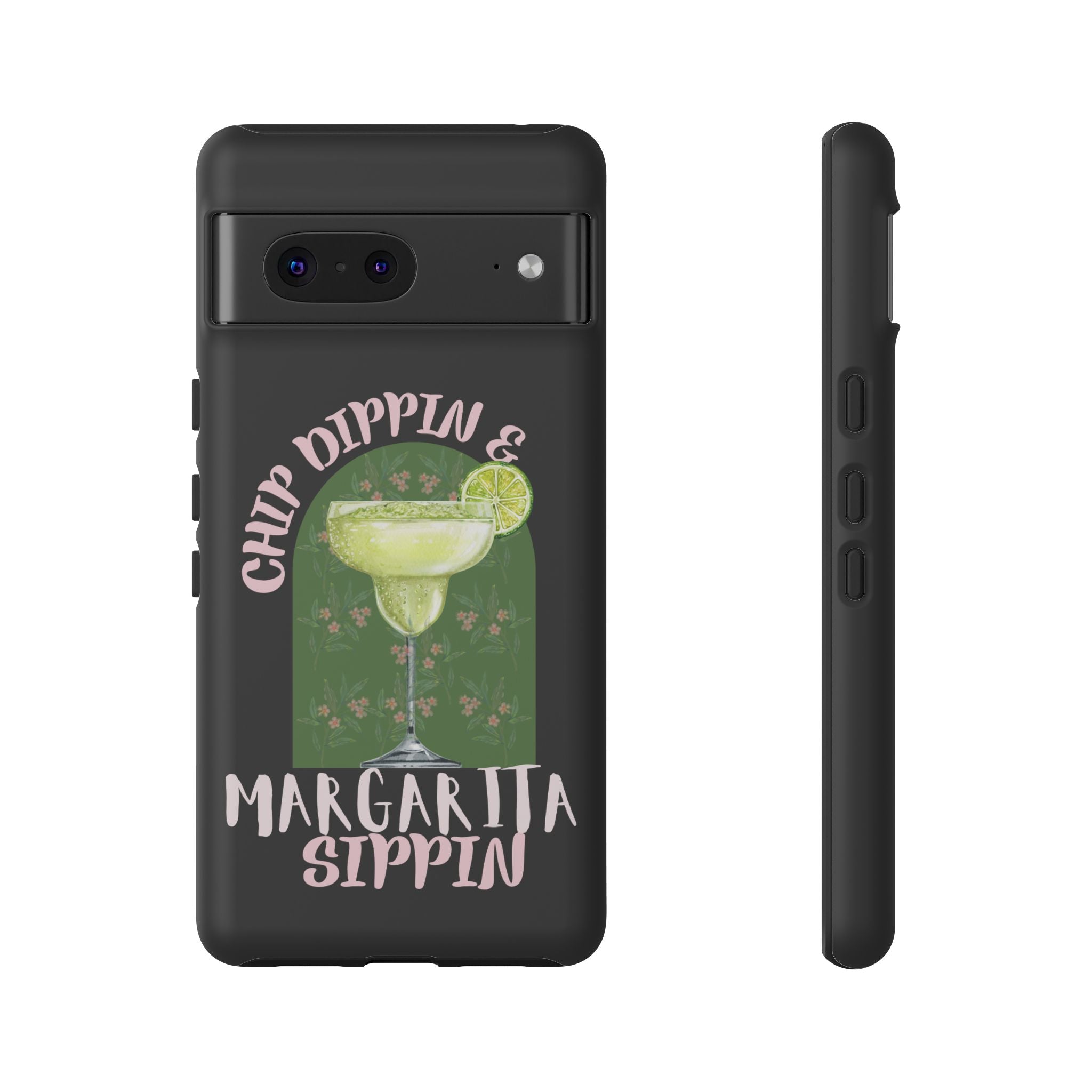 Margarita Sippin' Phone Case – 'Chip Dippin & Margarita Sippin' Cocktail Graphic