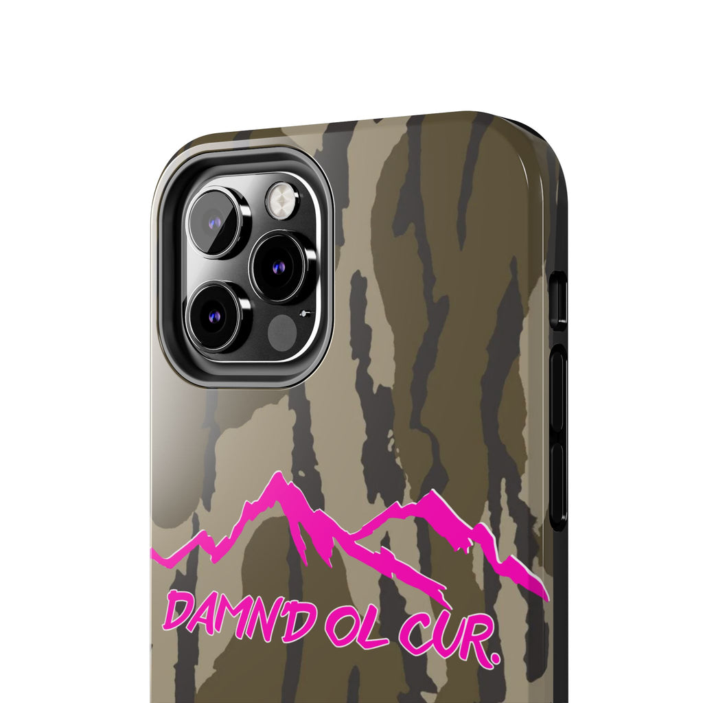 Camo 'Damnd Ol Cur' Tough Phone Case — Pink Mountain Protective Cover