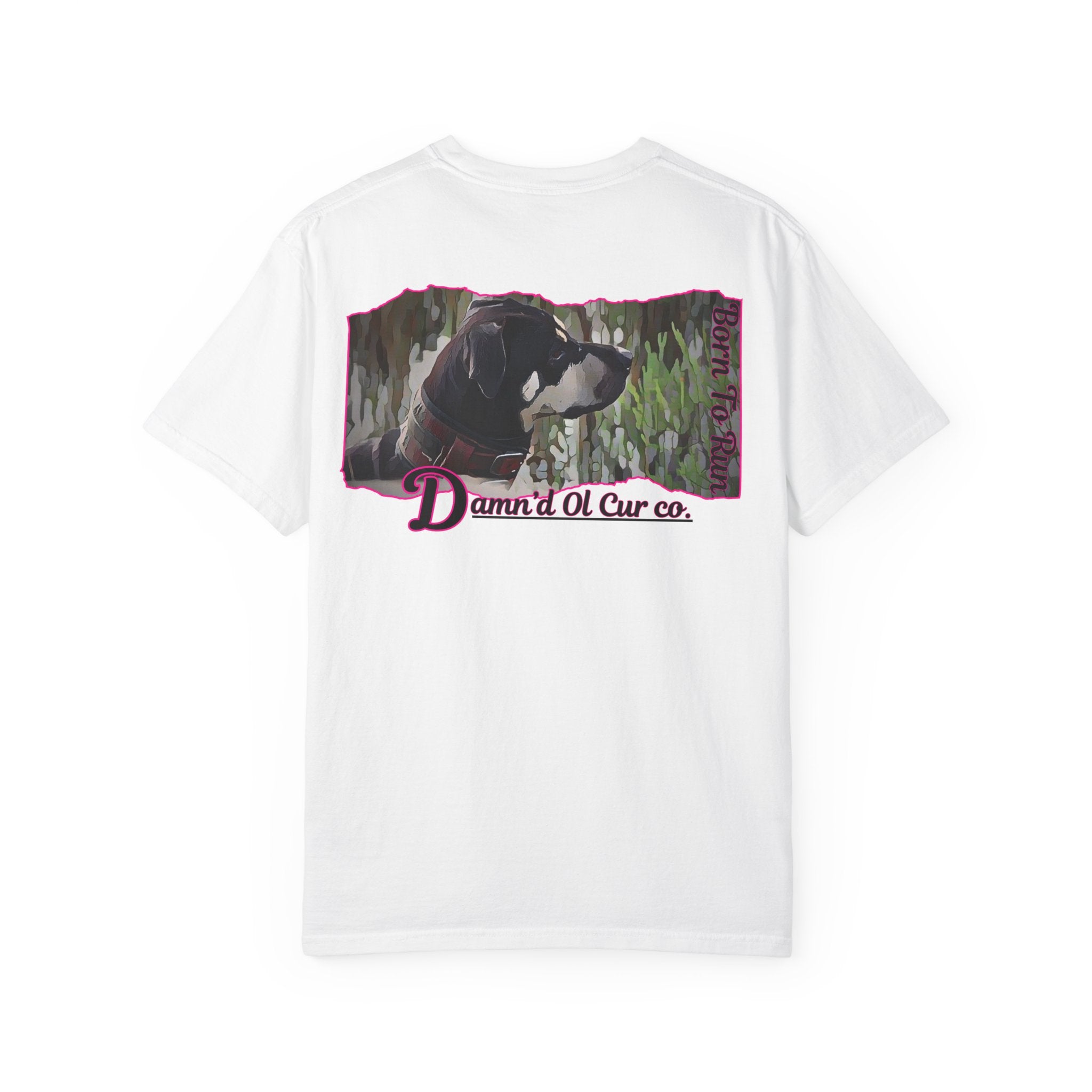 Dog Portrait T‑Shirt — 'Damn'd Ol Cur Co.' Graphic Tee