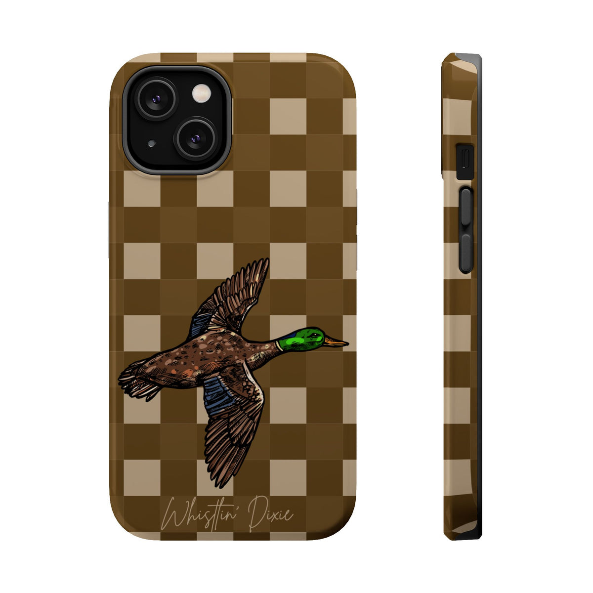 Duck Plaid Magnetic Impact-Resistant Phone Case