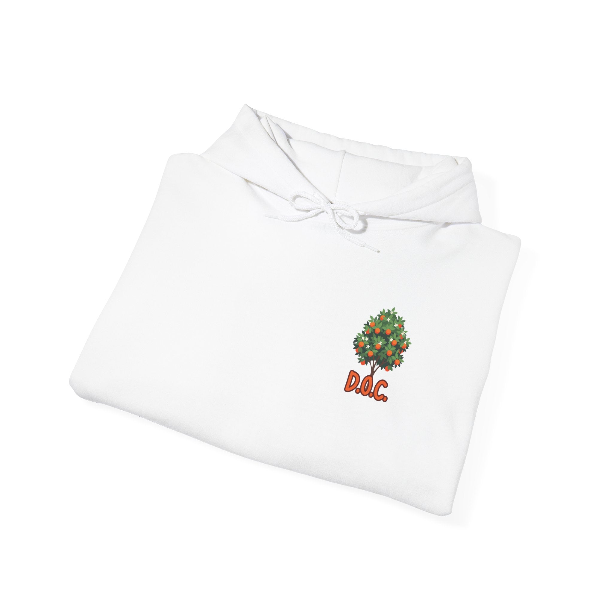 Tree Emblem Hoodie - Tiny Green Tree with DAC Text Chest Logo