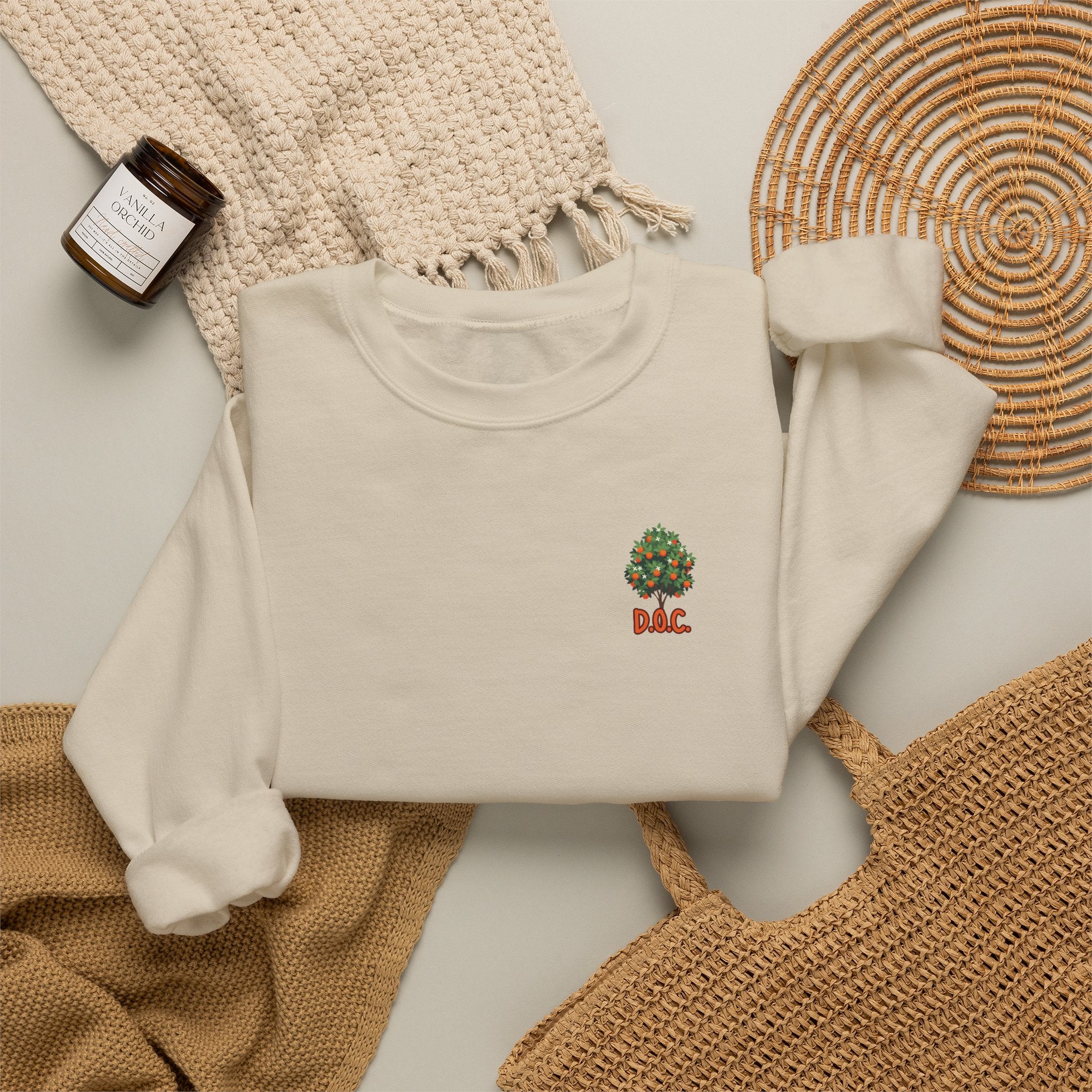 Tree Crest Crewneck Sweatshirt —