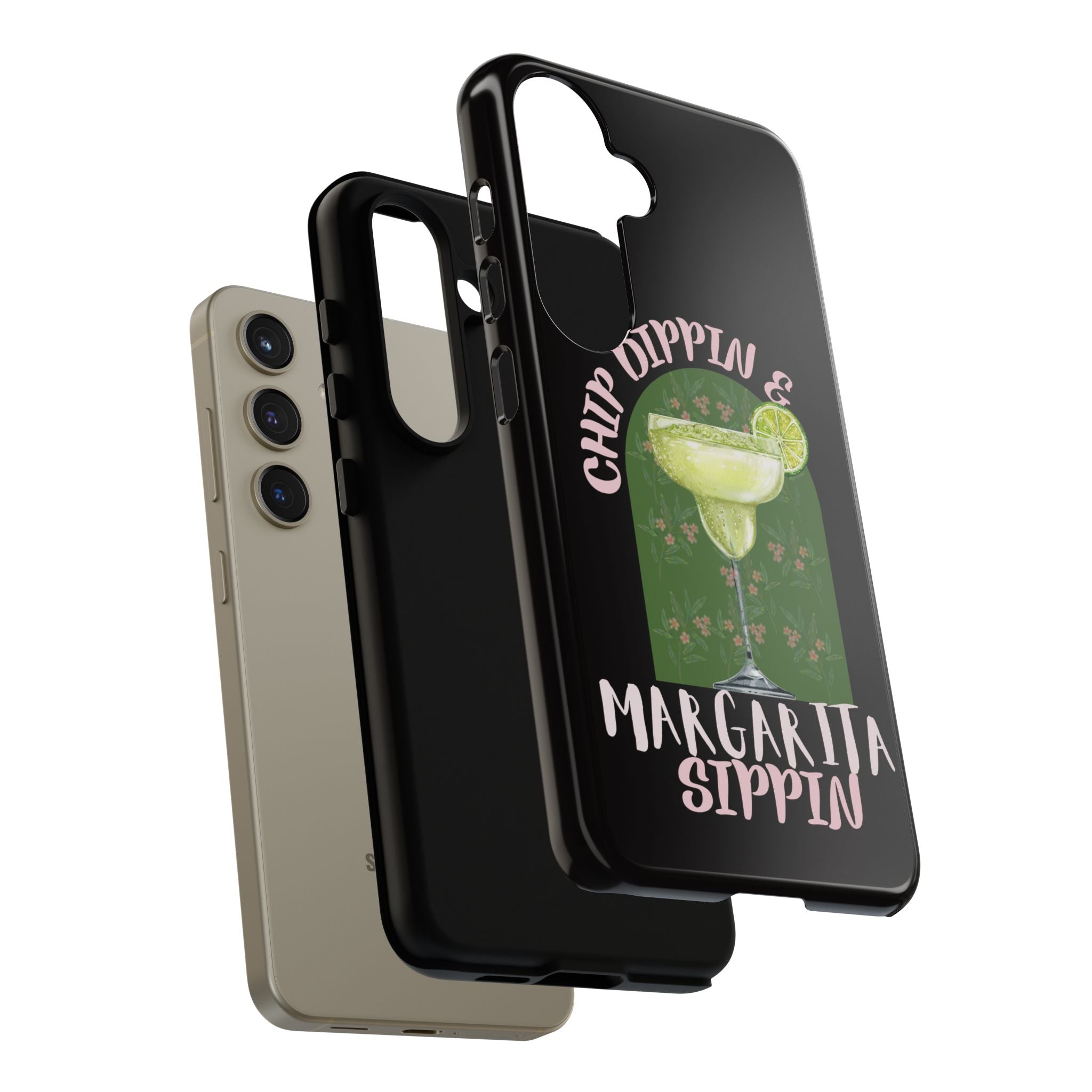 Margarita Sippin' Phone Case – 'Chip Dippin & Margarita Sippin' Cocktail Graphic