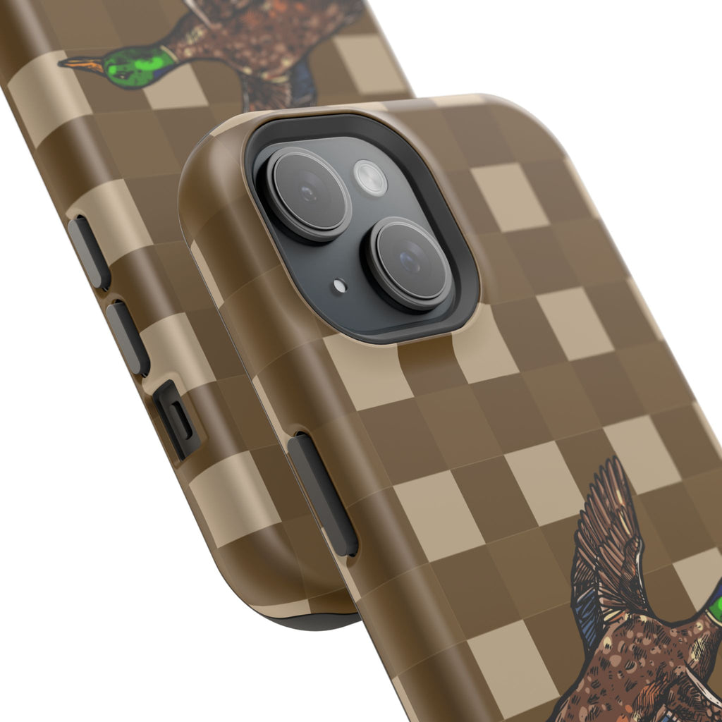 Duck Plaid Magnetic Impact-Resistant Phone Case