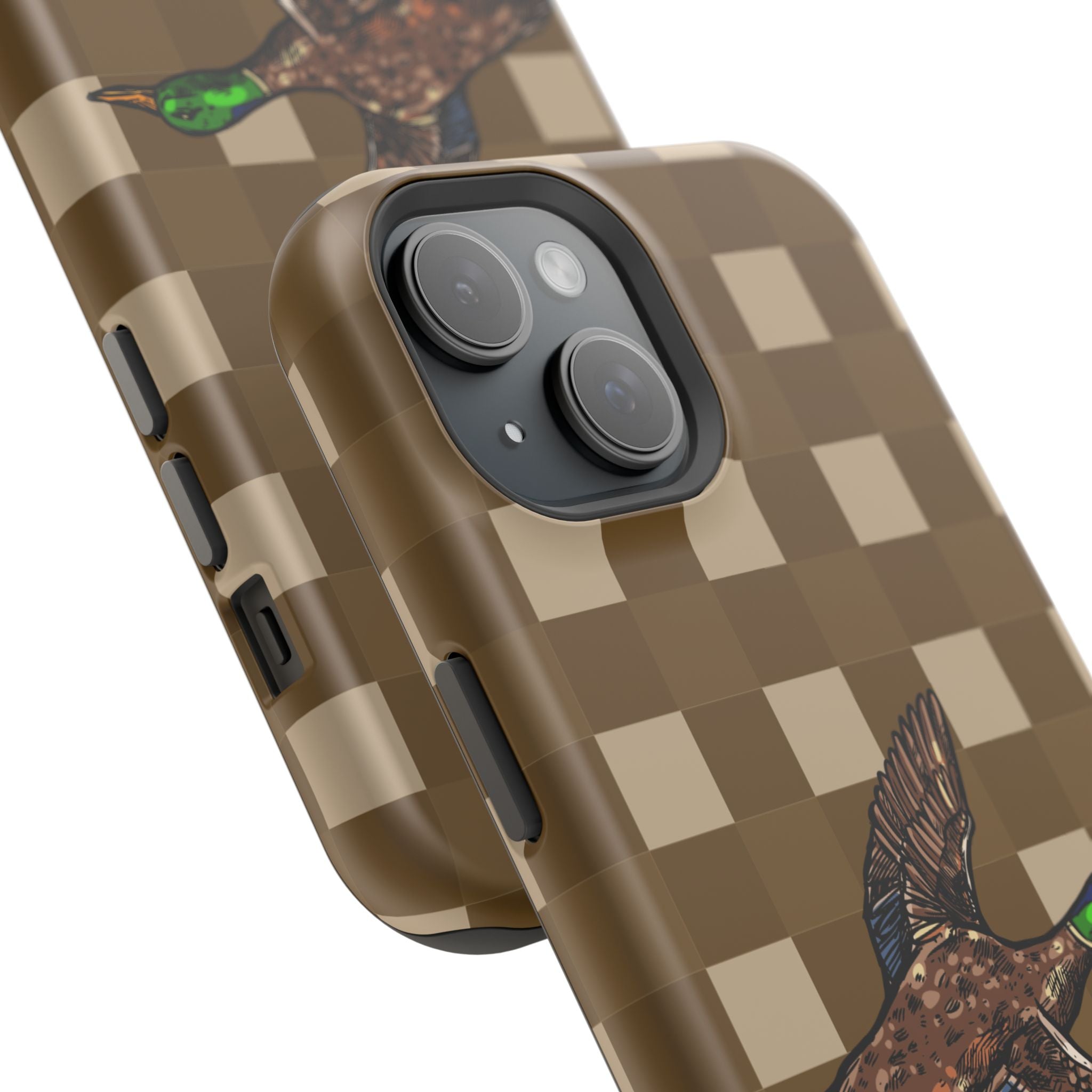 Duck Plaid Magnetic Impact-Resistant Phone Case