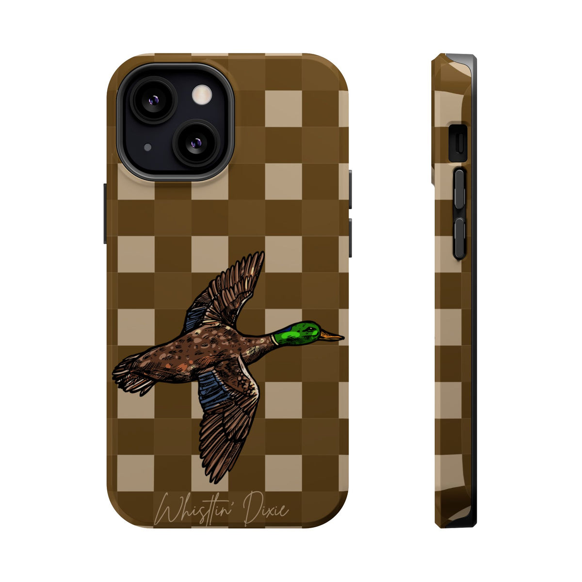 Duck Plaid Magnetic Impact-Resistant Phone Case