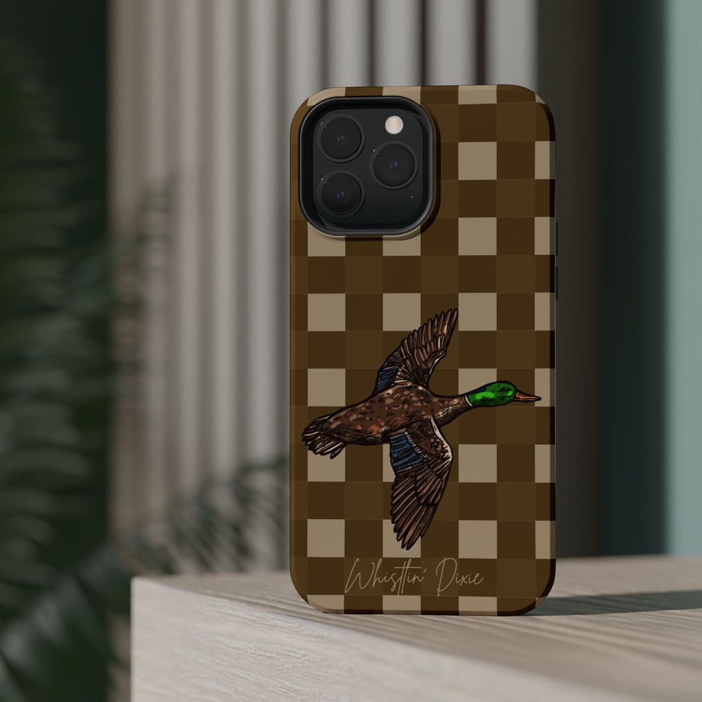 Duck Plaid Magnetic Impact-Resistant Phone Case