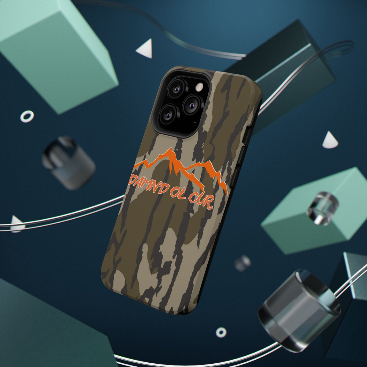 Camo Mountain Impact-Resistant Phone Case — 'Damn'd O'Clur' Outdoor Protective Cover