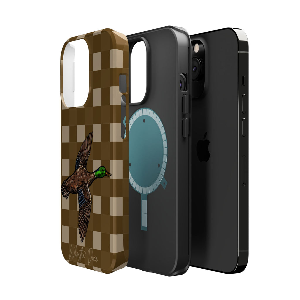 Duck Plaid Magnetic Impact-Resistant Phone Case