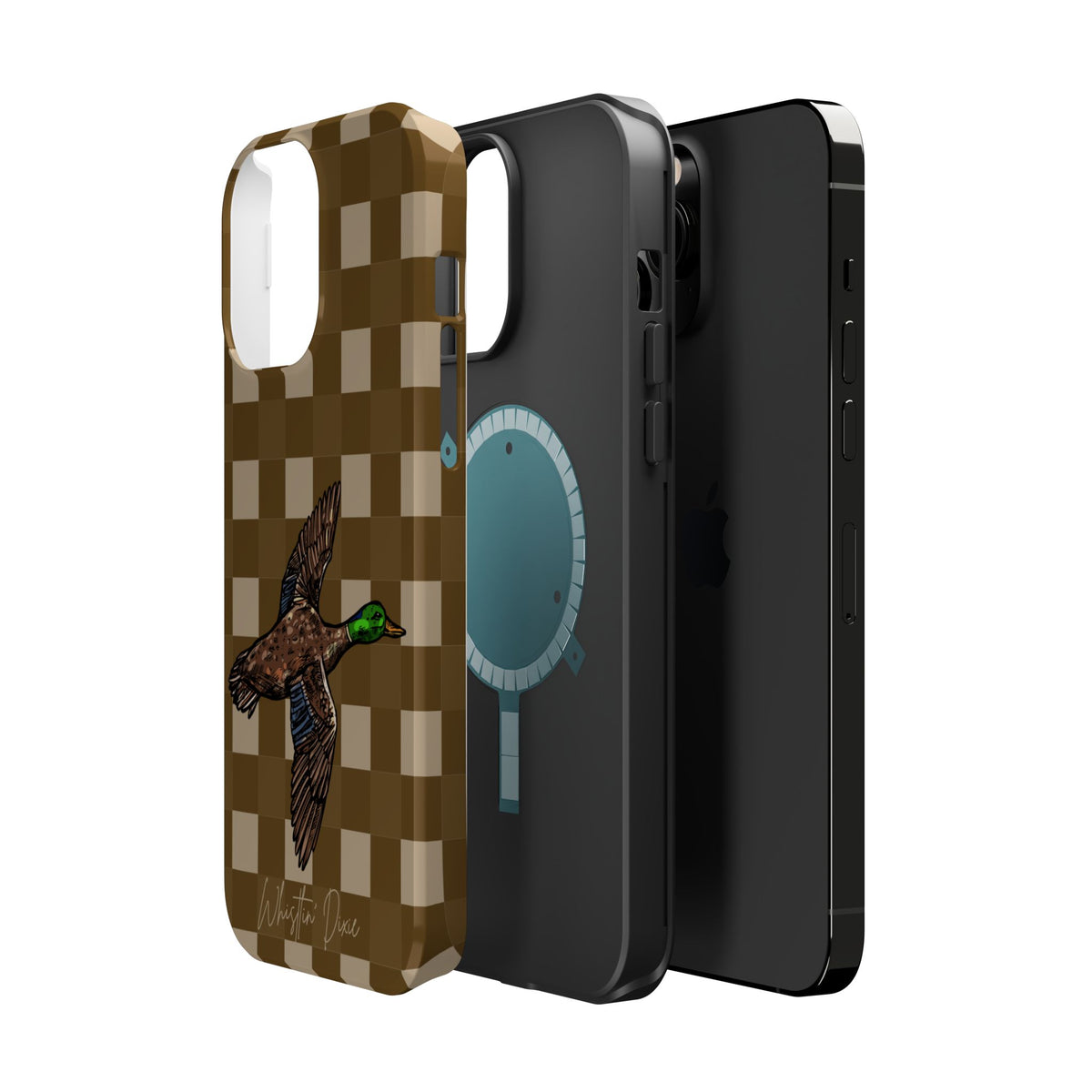 Duck Plaid Magnetic Impact-Resistant Phone Case