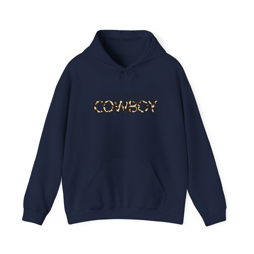 Dibs on the Cowboy Hoodie — Leopard Print Western Graphic Sweatshirt