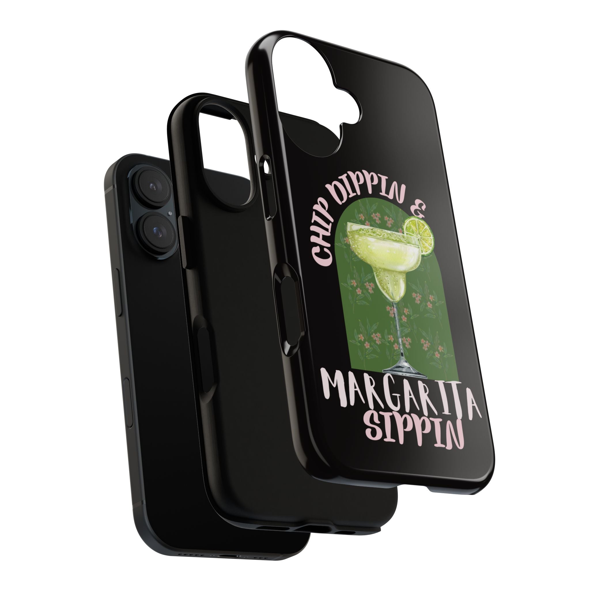 Margarita Sippin' Phone Case – 'Chip Dippin & Margarita Sippin' Cocktail Graphic