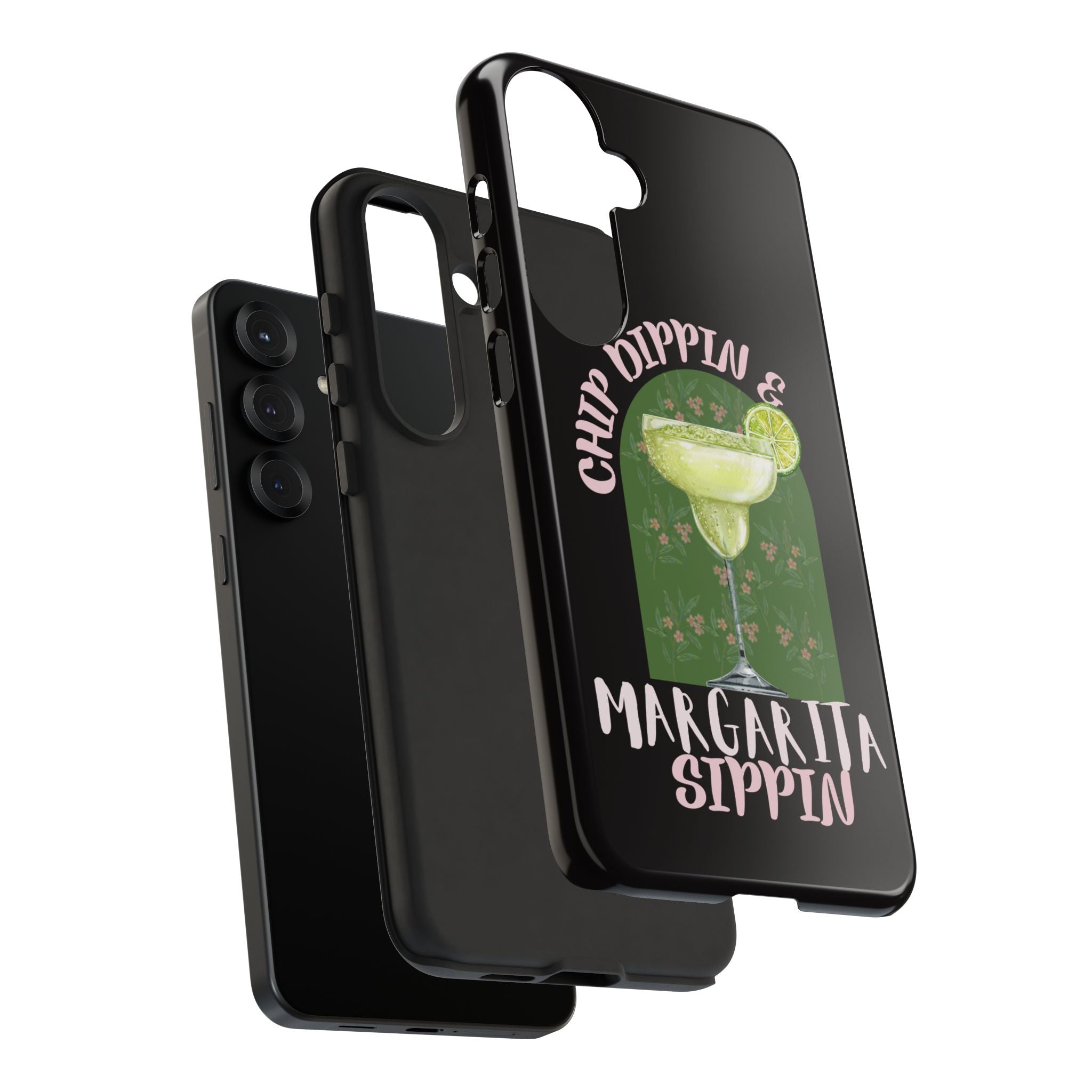 Margarita Sippin' Phone Case – 'Chip Dippin & Margarita Sippin' Cocktail Graphic