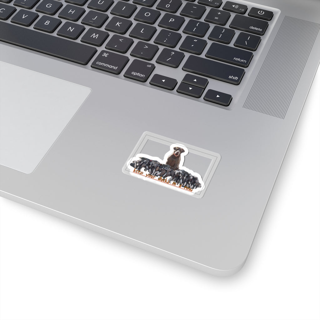 Kiss-Cut Vinyl Sticker- "keep yoour ducks in a row"