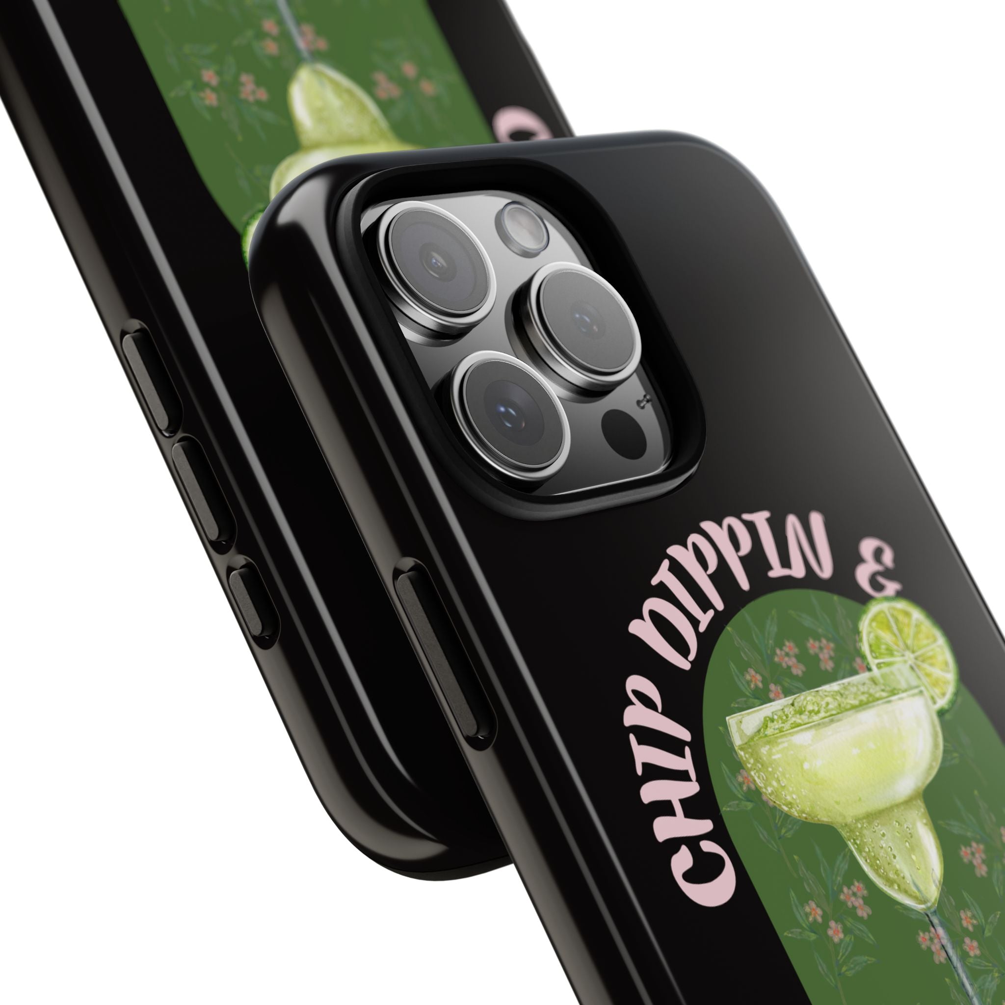 Margarita Sippin' Phone Case – 'Chip Dippin & Margarita Sippin' Cocktail Graphic