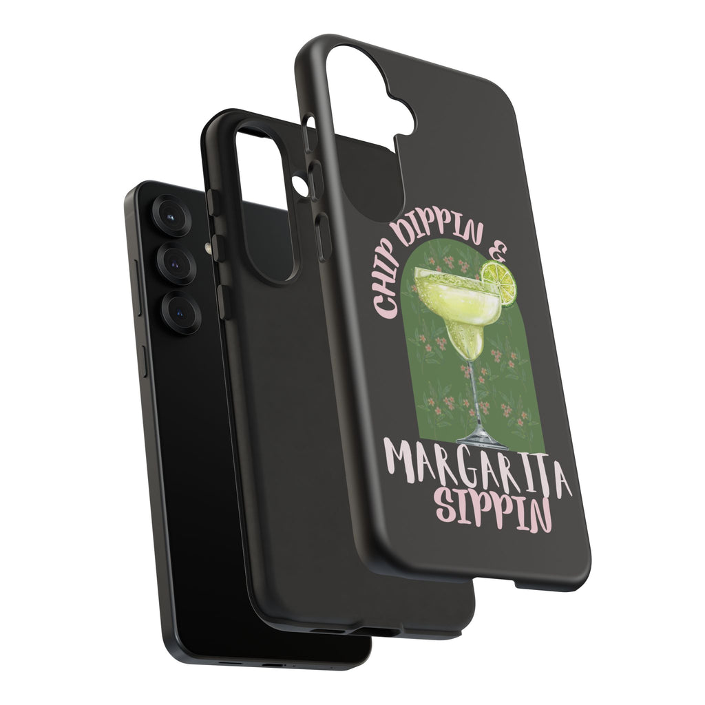 Margarita Sippin' Phone Case – 'Chip Dippin & Margarita Sippin' Cocktail Graphic