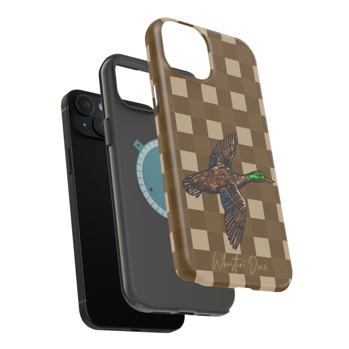 Duck Plaid Magnetic Impact-Resistant Phone Case