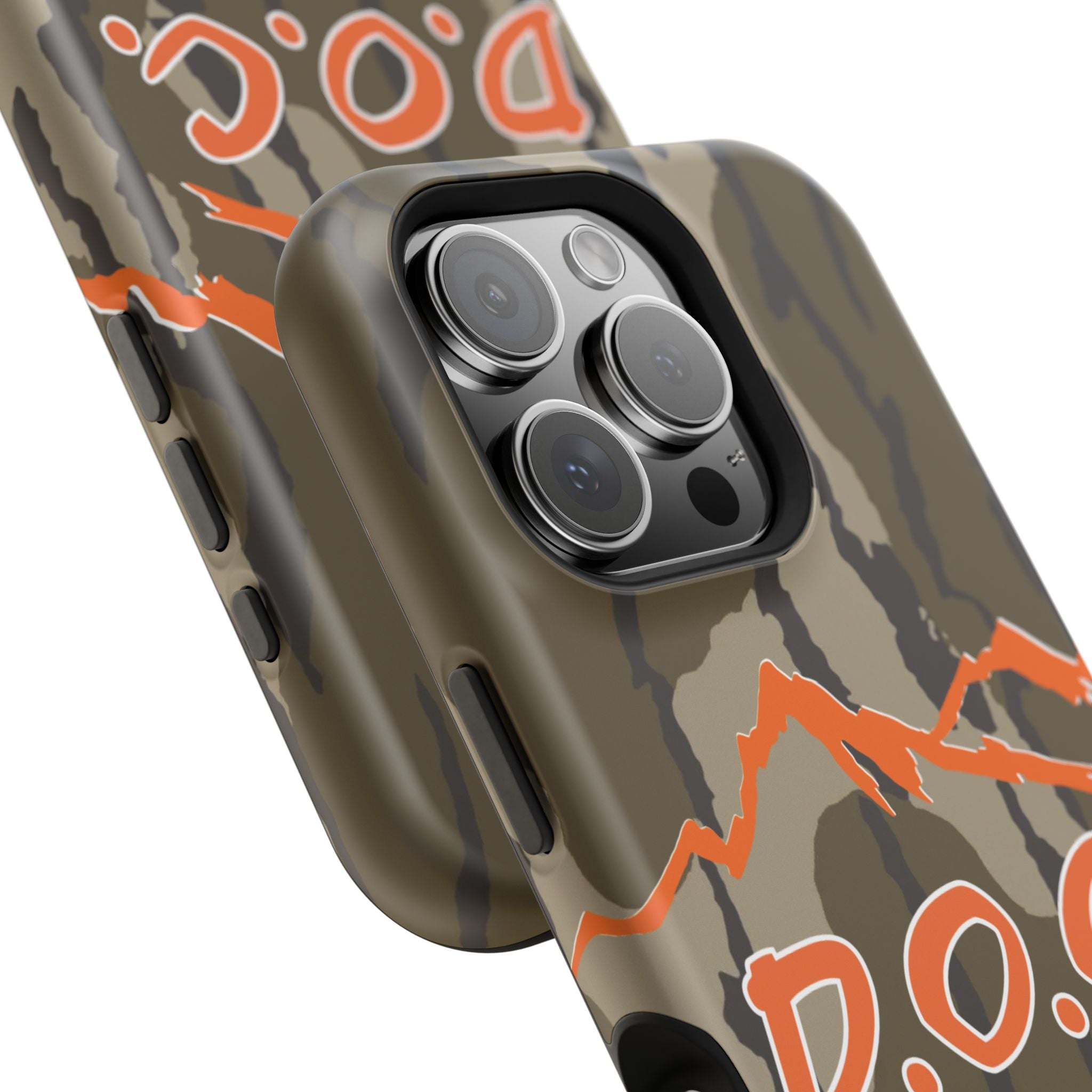 Camouflage Impact-Resistant Phone Case — D.O.C. Mountain Logo