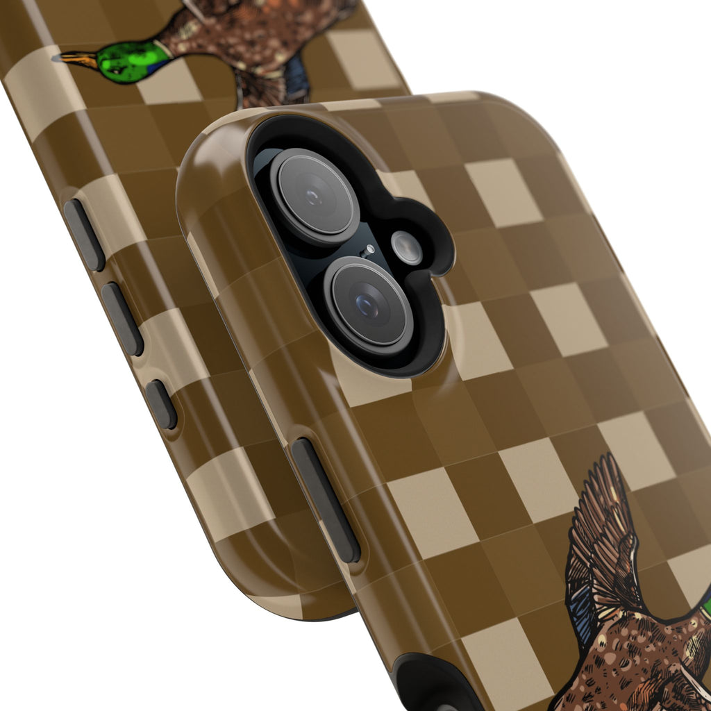 Duck Plaid Magnetic Impact-Resistant Phone Case