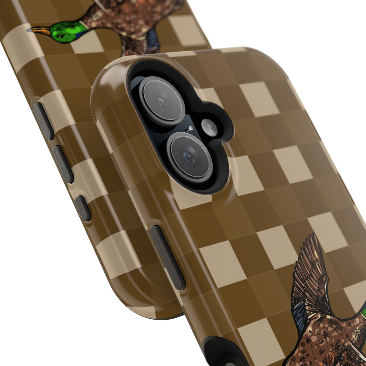 Duck Plaid Magnetic Impact-Resistant Phone Case