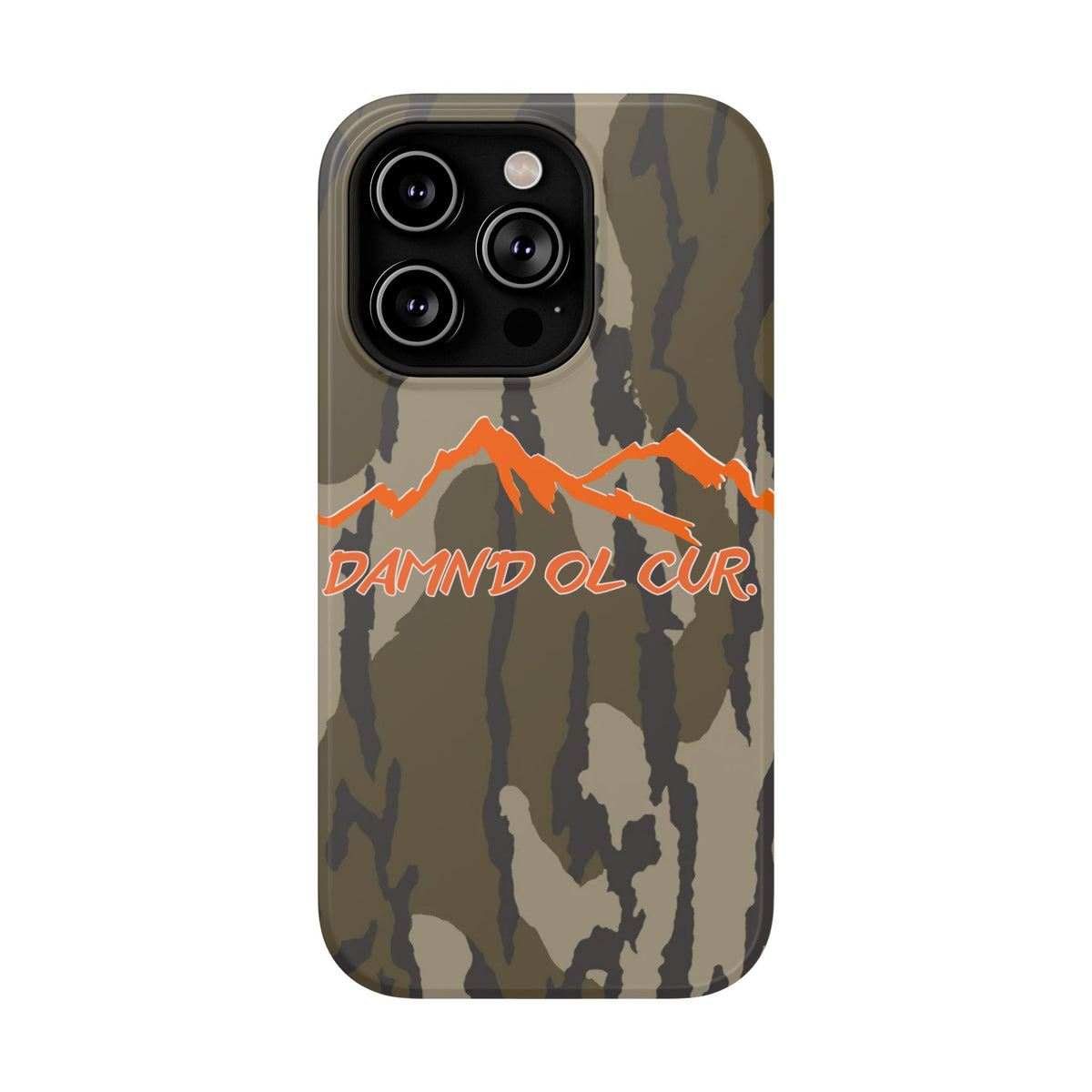 Camo Mountain Impact-Resistant Phone Case — 'Damn'd O'Clur' Outdoor Protective Cover